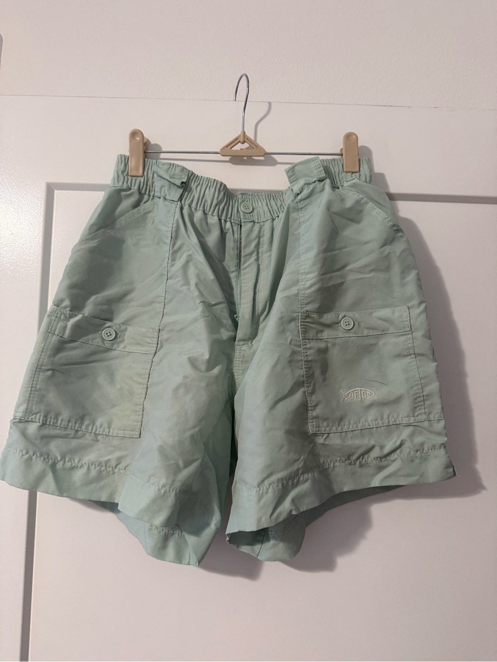 AFTCO Mint Green Men's Cargo Shorts